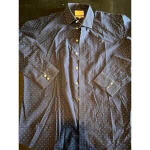 Hawes & Curtis‎ London Mens Dress Shirt St James Slim Fit Polka Dot